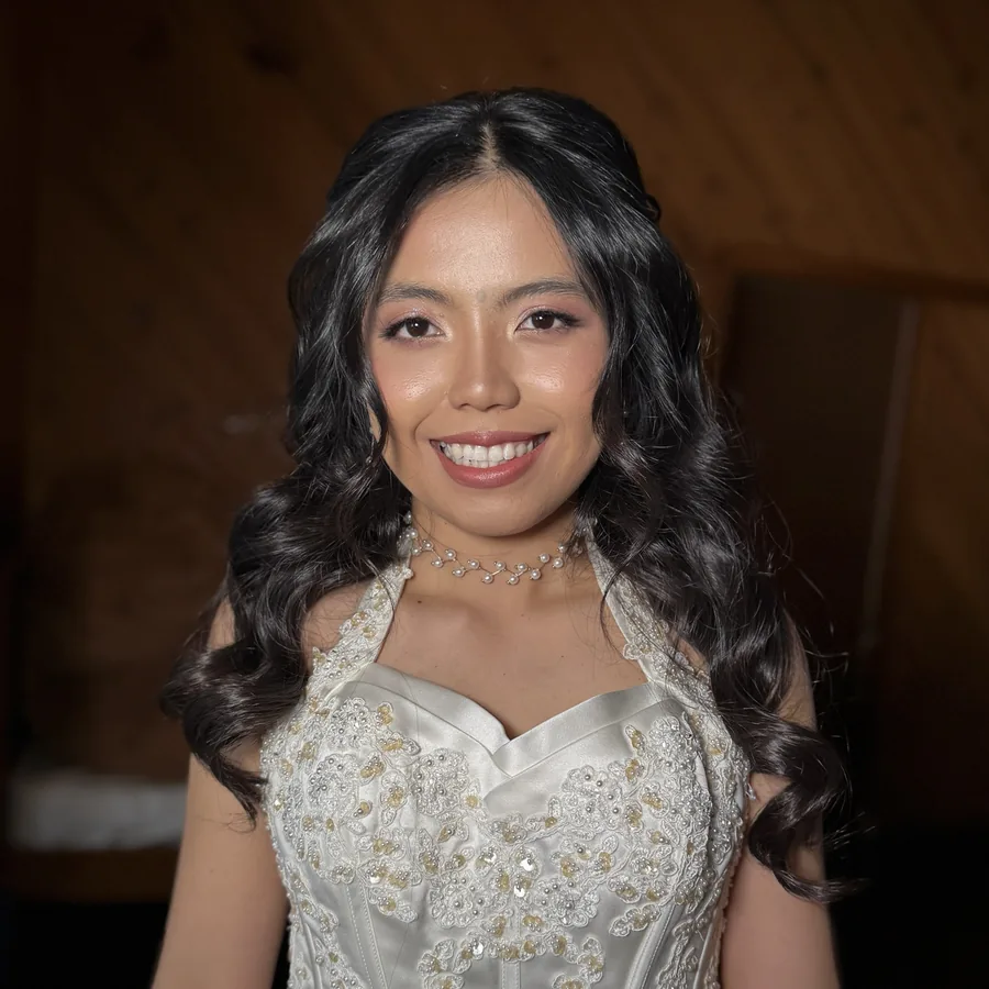 Asian bridal makeup in Melbourne, soft curls and a long-wear look for the full day