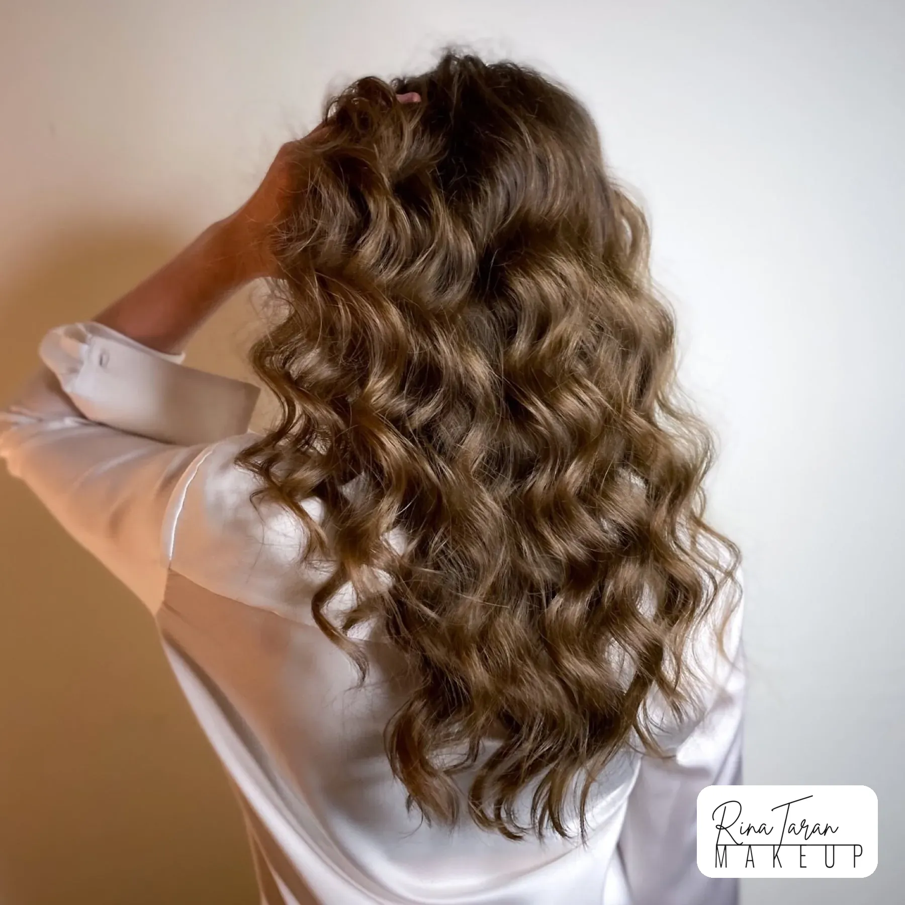 Long spiral curls for a party, set to keep their shape through the night